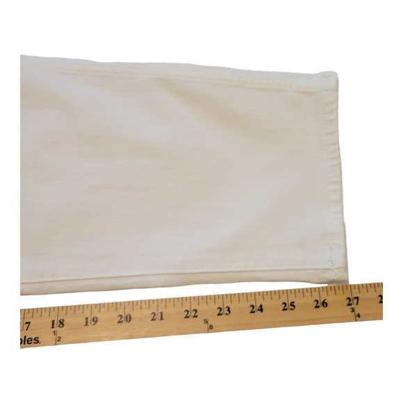 J Crew Jeans Womens Size 35 White 10" Vintage Straight Stretch High Rise Cropped - Picture 11 of 12